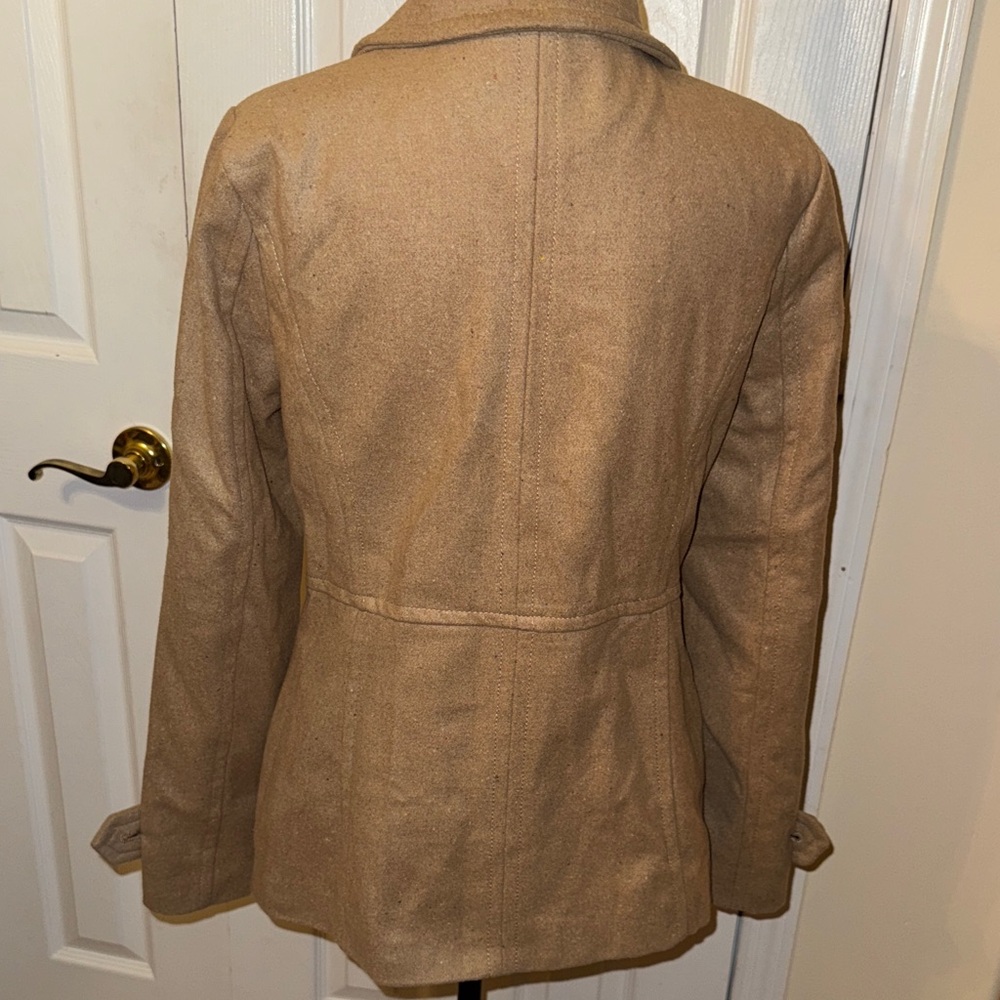 Thread & Supply Camel Double-Breasted Pea Coat - Picture 7 of 12